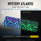 TRITTBRETT SKIN | MYSTERY ATLANTIS – Glow in the Dark (+29,99 €): Tag und Nacht im Vergleich, Nachteffekt simuliert. Keine Straßenverkehrsfreigabe.