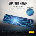 TRITTBRETT SKIN | SHATTER PRISM – Trittbrett-Skin 20 × 60 cm oder passend zugeschnitten, mit rutschfestem Struktur-Laminat. Designvisualisierung.