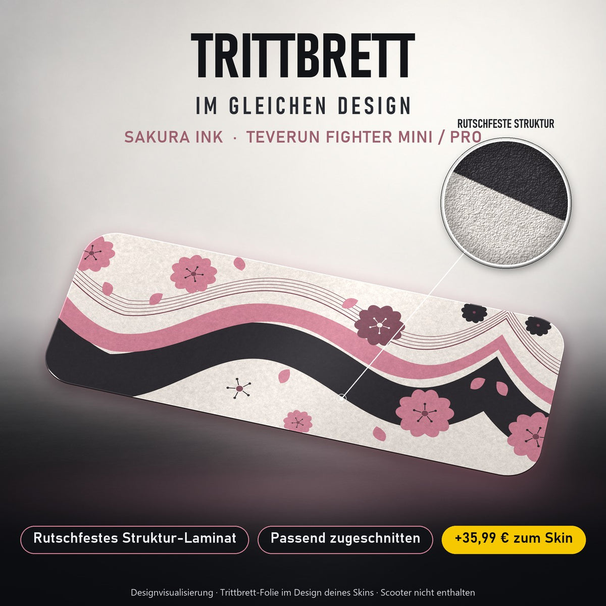 Trittbrett im gleichen Design – SAKURA INK