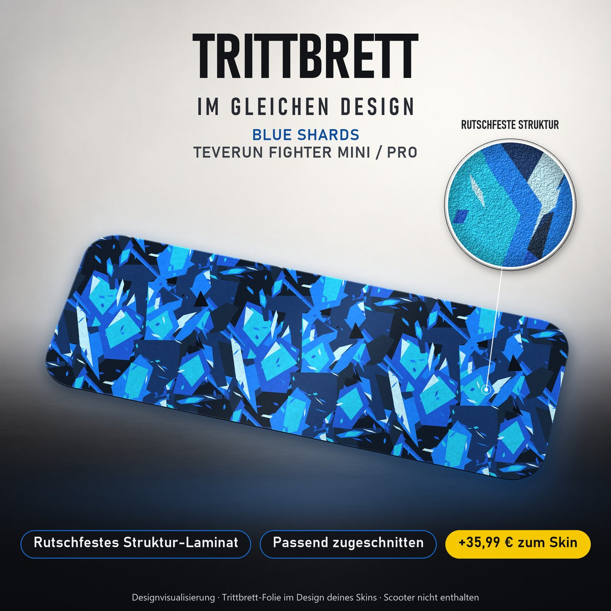 Trittbrett im gleichen Design – BLUE SHARDS