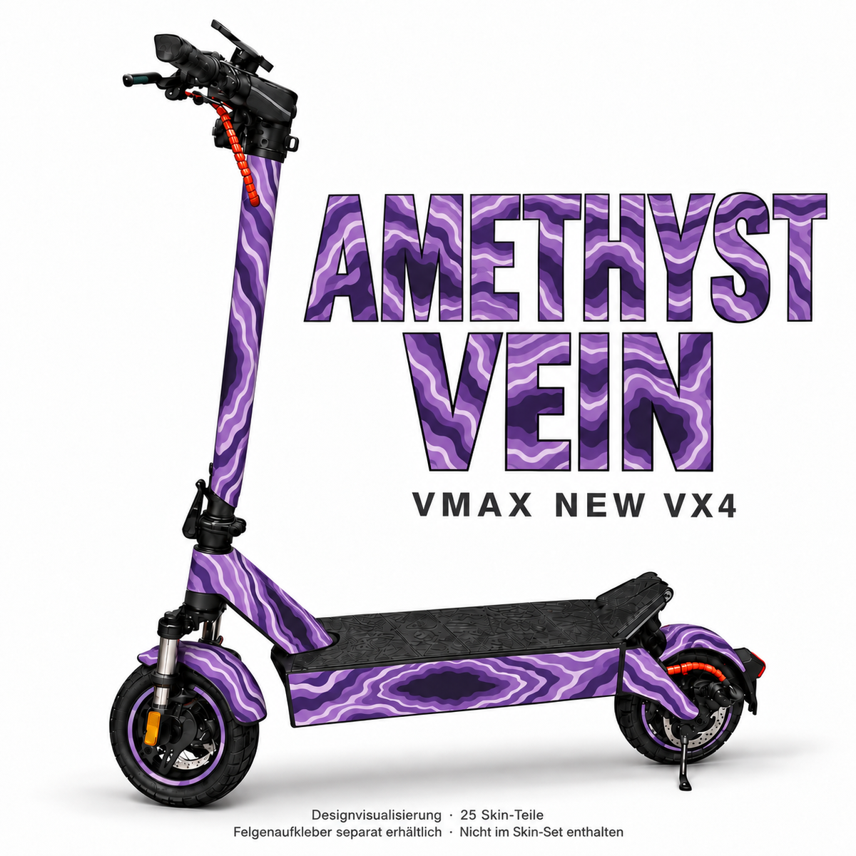 AMETHYST VEIN Skin für VMAX NEW VX4. Felgenaufkleber separat erhältlich.