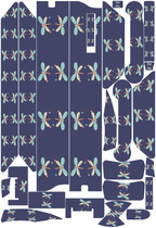 DRAGONFLY DUSK für VMAX NEW VX4: 25 Originalteile des Skin-Sets.