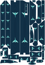 MANTA für VMAX NEW VX4: 25 Originalteile des Skin-Sets.