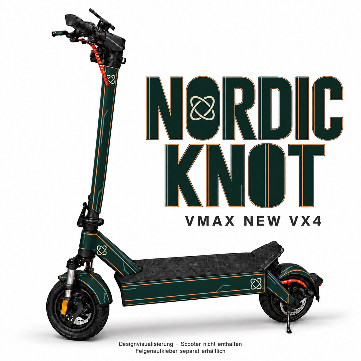 NORDIC KNOT Skin für VMAX NEW VX4. Felgenaufkleber separat erhältlich.