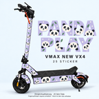 PANDA PLAY Skin für VMAX NEW VX4. Felgenaufkleber separat erhältlich.