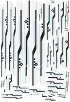 POLAR CIRCUIT für VMAX NEW VX4: 25 Originalteile des Skin-Sets.