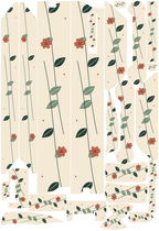 TERRA BLOOM für VMAX NEW VX4: 25 Originalteile des Skin-Sets.
