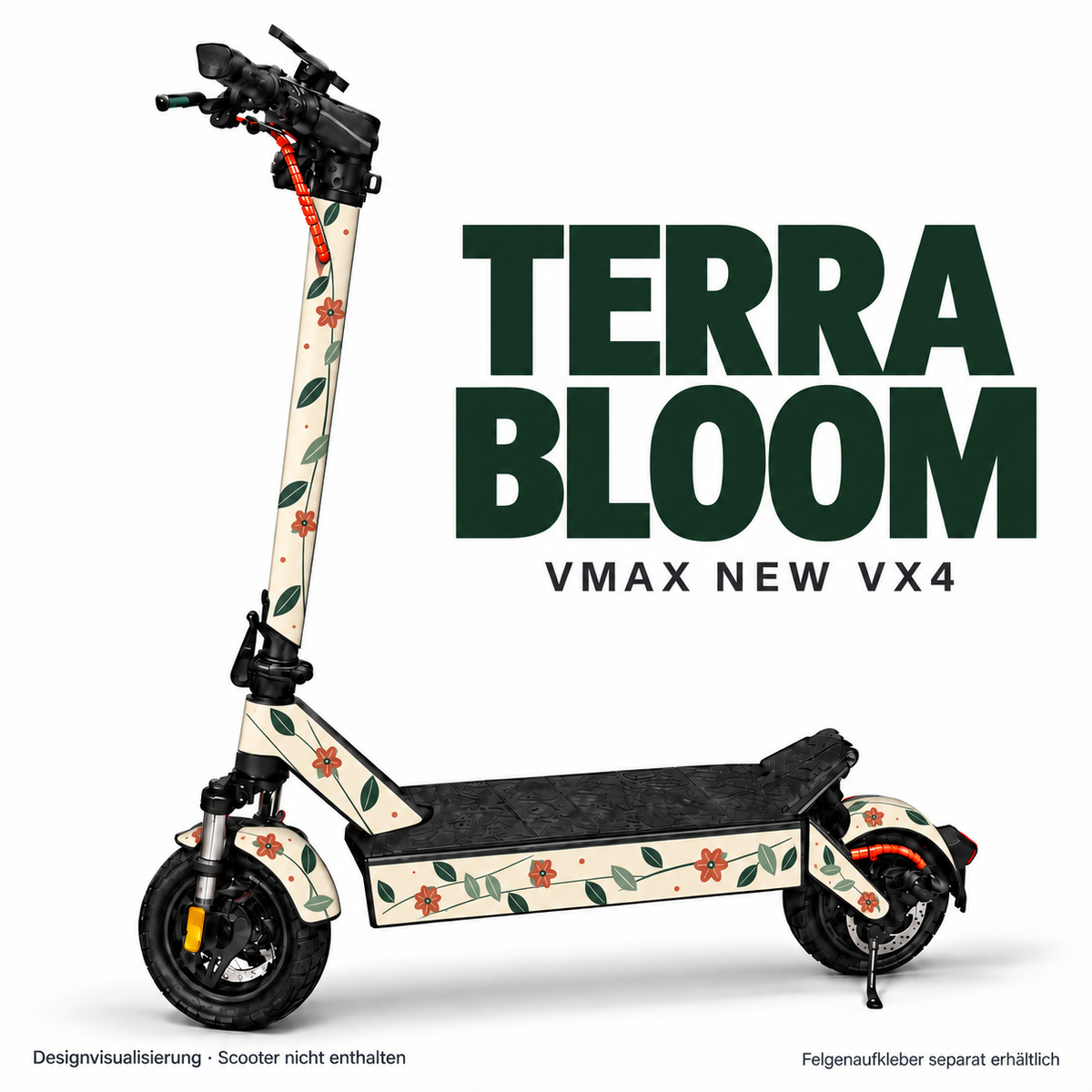 TERRA BLOOM Skin für VMAX NEW VX4. Felgenaufkleber separat erhältlich.