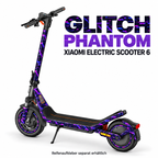 Xiaomi Electric Scooter 6 Skin GLITCH PHANTOM – Modellvorschau; Reifenaufkleber separat erhältlich
