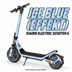 Xiaomi Electric Scooter 6 Skin ICE BLUE (EFFEKT) – Modellvorschau; Reifenaufkleber separat erhältlich