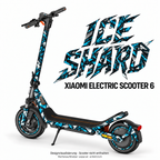 Xiaomi Electric Scooter 6 Skin ICE SHARD – Modellvorschau; Reifenaufkleber separat erhältlich