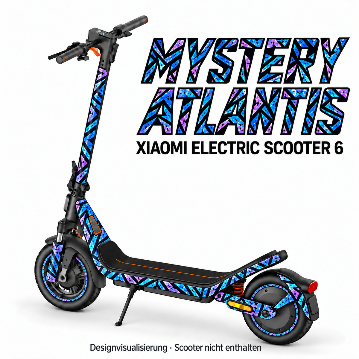 Xiaomi Electric Scooter 6 MYSTERY ATLANTIS. Reifenaufkleber separat erhältlich.