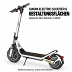 Xiaomi Electric Scooter 6 – weiße Gestaltungsflächen; Reifenaufkleber separat erhältlich