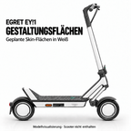 Beklebte Flächen des Skin-Sets für Yadea ElitePrime.