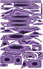 AMETHYST VEIN für Segway Ninebot ZT3 Pro: 37 Originalteile des Skin-Sets.