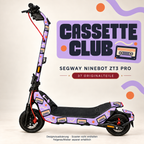 CASSETTE CLUB Skin für Segway Ninebot ZT3 Pro. Felgenaufkleber separat erhältlich.
