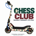 CHESS CLUB Skin für Segway Ninebot ZT3 Pro. Felgenaufkleber separat erhältlich.
