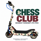 CHESS CLUB Skin für Segway Ninebot ZT3 Pro. Felgenaufkleber separat erhältlich.
