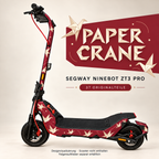 PAPER CRANE Skin für Segway Ninebot ZT3 Pro. Felgenaufkleber separat erhältlich.