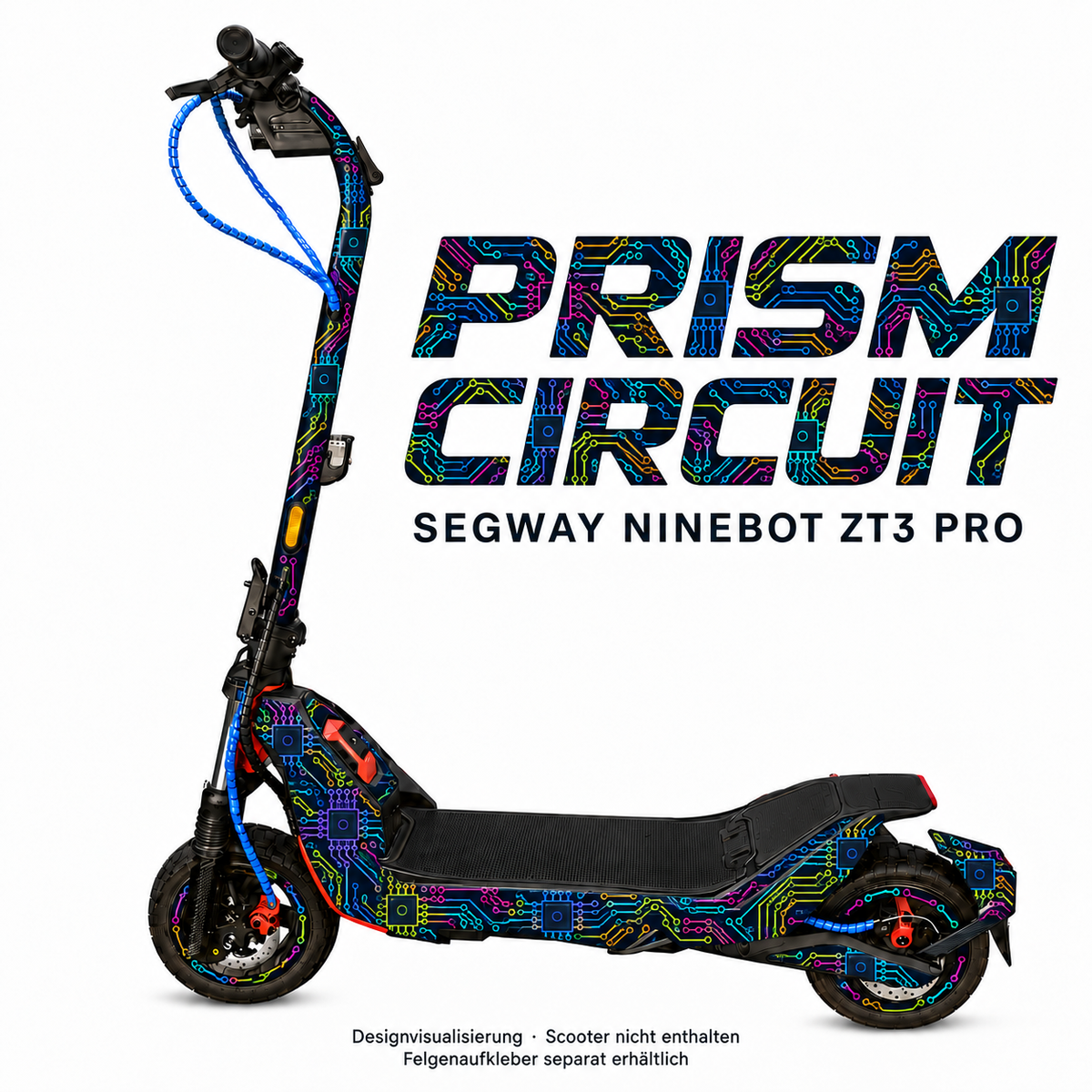 PRISM CIRCUIT für Segway Ninebot ZT3 Pro. Felgenaufkleber separat erhältlich.