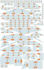 UMBRELLA POP für Segway Ninebot ZT3 Pro: 37 Originalteile des Skin-Sets.