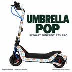 UMBRELLA POP Skin für Segway Ninebot ZT3 Pro. Felgenaufkleber separat erhältlich.