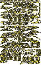 YELLOW SHARD für Segway Ninebot ZT3 Pro: 37 Originalteile des Skin-Sets.