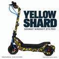 YELLOW SHARD Skin für Segway Ninebot ZT3 Pro. Felgenaufkleber separat erhältlich.